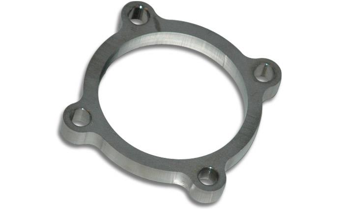 Vibrant GT series / T3 Discharge Flange (4 Bolt) with 3in Inlet ID Mild Steel 1/2in Thick 14380