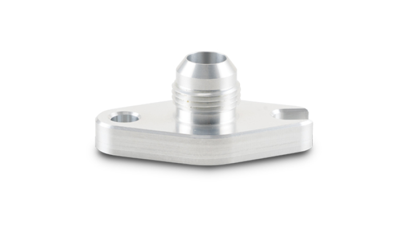 Vibrant Aluminum Oil Drain Flange (w/Crowfoot) -10AN Male Flare 2.060in Bolt Hole (Garrett GT6041) 28995
