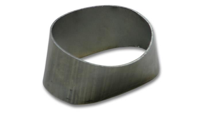 Vibrant 90mmx55mm Oval to 76mm Round Transition Adapter T304 SS for use with Part #1448 and #14480 1448A