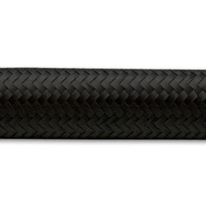 Vibrant -10 AN Black Nylon Braided Flex Hose .56in ID (50 foot roll)