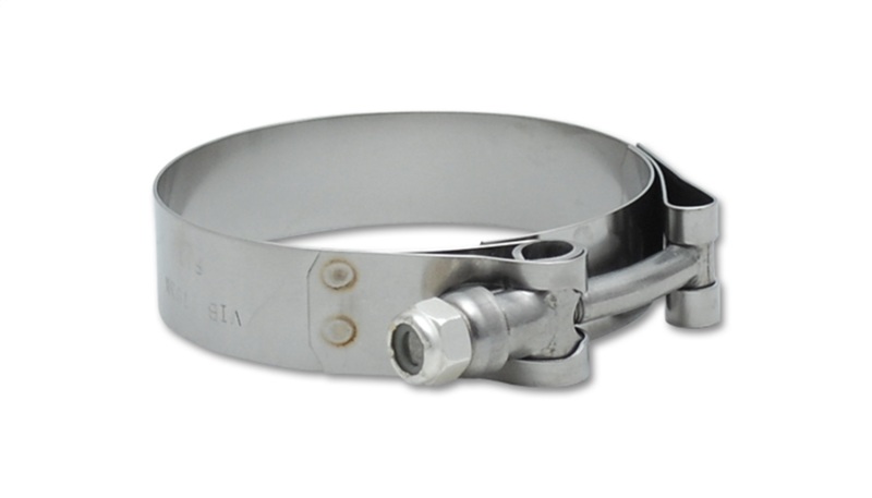 VIB Clamps - T-Bolt Vibrant SS T-Bolt Clamps Pack of 2 Size Range: 1.25in to 1.60in O.D. For use with 1in I.D. couplings