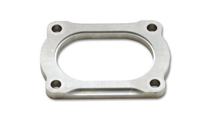 Vibrant T304 SS 4 Bolt Flange for 3.5in O.D. Oval tubing 13176S