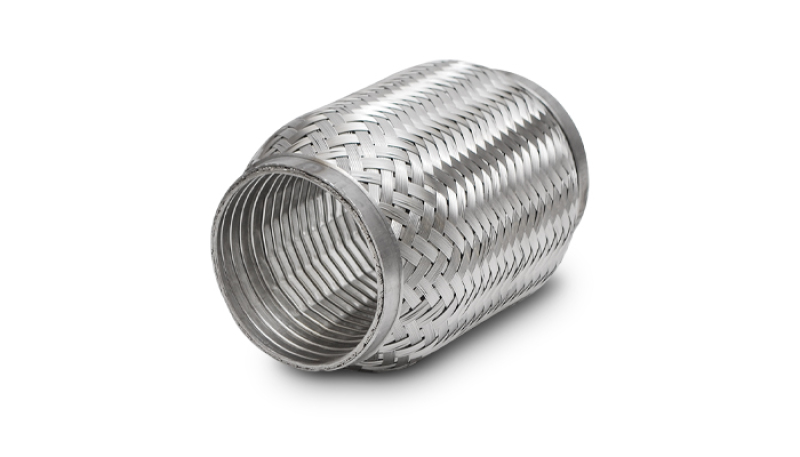 Vibrant SS Turbo FLEX Coupling w/Interlock Liner 1.5in Inlet/Outlet x 4in Long 60304