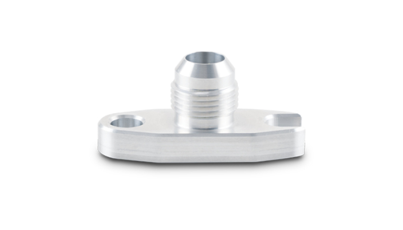 Vibrant 2.00in Bolt Hole -10AN Male Flare Aluminum Oil Drain Flange w/Crowfoot 28491