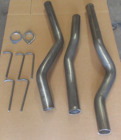 2.5" Aluminized Acura 02-06 RSX Exhaust Piping Kit