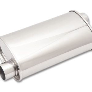 Vibrant StreetPower Oval Muff 5in x 9in x 15in long body 3in inlet I.D. x 3in outlet Offset-Offset