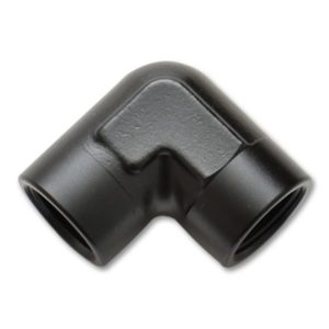 Vibrant 1/2in NPT 90 Degree Female Pipe Coupler Fitting