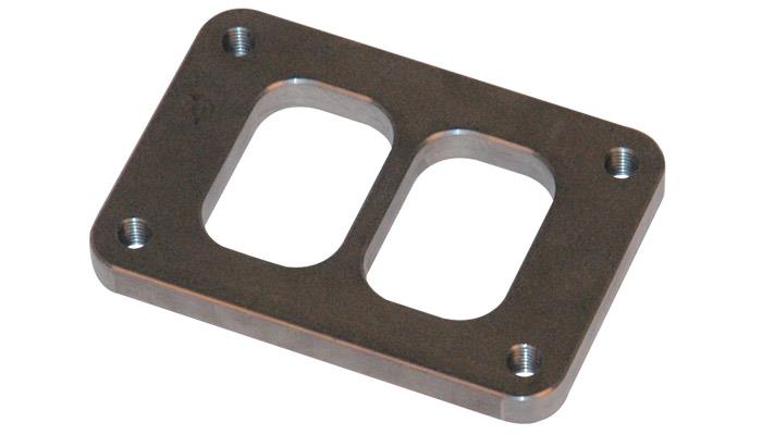 Vibrant T04 Turbo Inlet Flange (Divided Inlet) T304 SS 1/2in Thick 1442