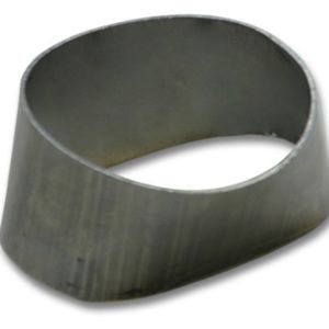 VIB Adapter Flanges Vibrant 90mmx55mm Oval to 76mm Round Transition Adapter T304 SS for use with Part #1448 and #14480