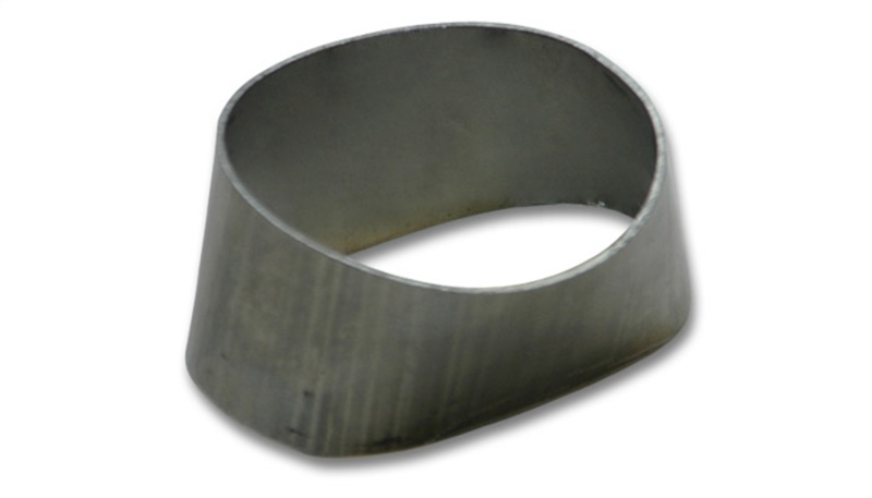 VIB Adapter Flanges Vibrant 90mmx55mm Oval to 76mm Round Transition Adapter T304 SS for use with Part #1448 and #14480