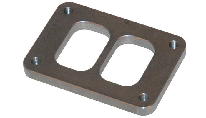 Vibrant T06 Turbo Inlet Flange (Divided Inlet) T304 SS 1/2in Thick 1443
